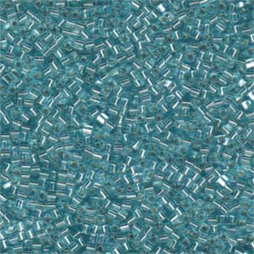 Miyuki 1.8mm (SB18) Square Bead - SB18-18 - Silver Lined Aqua - 100gm Bag
