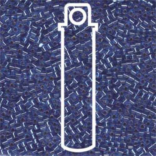 Miyuki 1.8mm (SB18) Square Bead - SB18-19 - Silver Lined Sapphire - 100gm Bag
