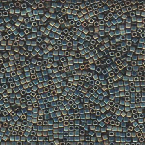 Miyuki 1.8mm (SB18) Square Bead - SB18-2008 - Matte Metallic Patina Iris - 100gm Bag