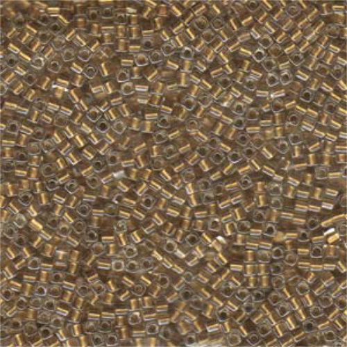 Miyuki 1.8mm (SB18) Square Bead - SB18-234 - Sparkly Metallic Gold Lined Crystal - 100gm Bag
