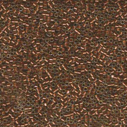 Miyuki 11/0 Delica Bead - DB1703 - Copper Pearl Lined Chartreuse - 50gm Bag