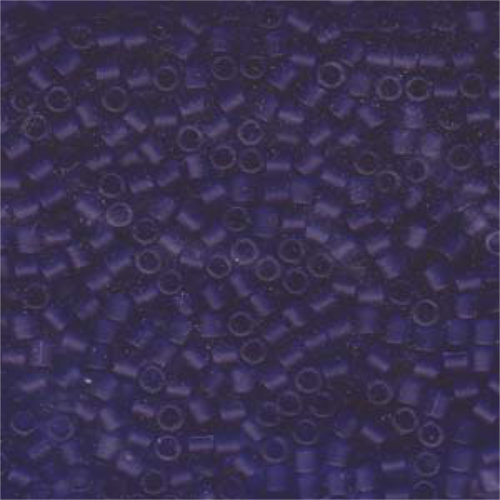 Miyuki 8/0 Delica Bead - DBL-0748 - Matte Transparent Blue - 50gm Bag
