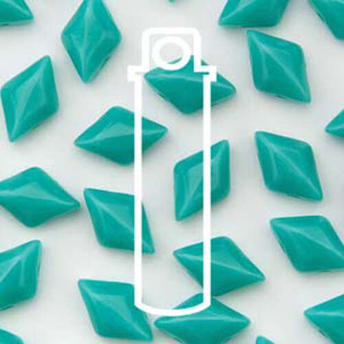Gem Duo 8mm x 5mm - GD8563130 - Opaque Turquoise Green - 8gm Tube