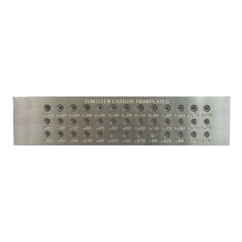 Tungsten Wire Chain Drawplate - 39 Holes - DRA2826