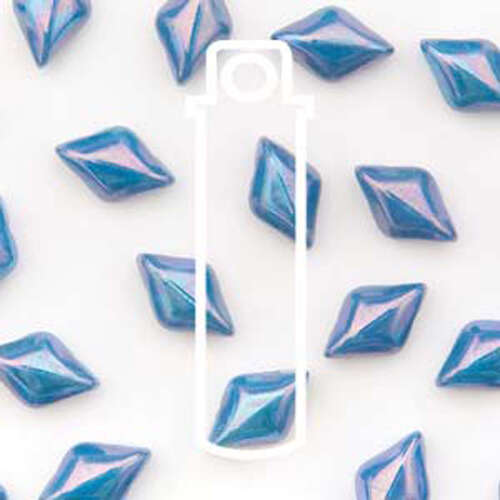 Gem Duo 8mm x 5mm - GD8563030-15001 - Turquoise Blue Nebula - 8gm Tube
