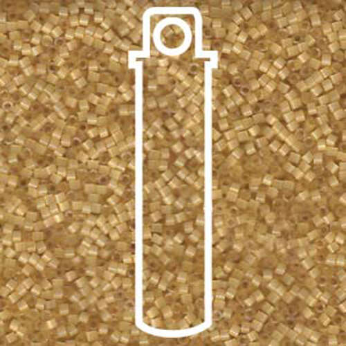 Miyuki 11/0 Delica Bead - DB1801 - Dyed Lt Apricot Silk Satin - 6.8gm Tube
