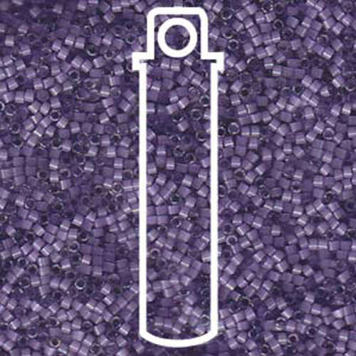 Miyuki 11/0 Delica Bead - DB1809 - Dyed Lilac Silk Satin - 6.8gm Tube
