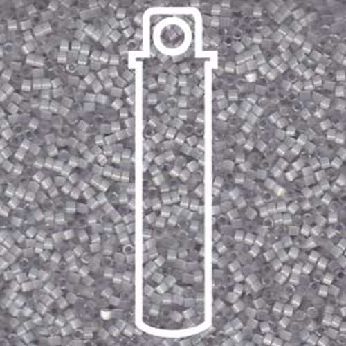 Miyuki 11/0 Delica Bead - DB1816 - Dyed Shadow Gray Silk Satin - 6.8gm Tube