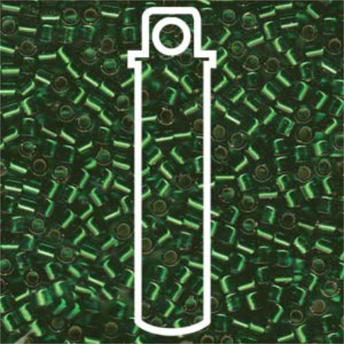 Miyuki 8/0 Delica Bead - DBL-0046 - Silver Lined Light Green - 6.8gm Tube