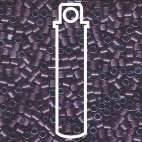 Miyuki 8/0 Delica Bead - DBL-0922 - Sparkling Rose Lined Aqua - 6.8gm Tube