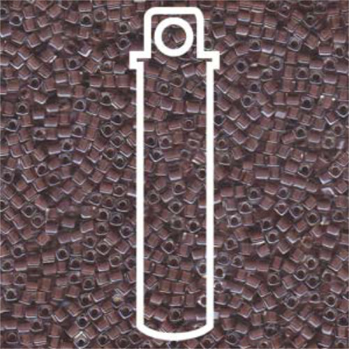 Miyuki 1.8mm (SB18) Square Bead - SB18-224 - Cocoa Lined Crystal - 8.2gm Tube