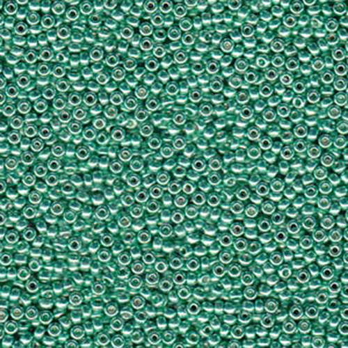 Miyuki 11/0 Rocaille Bead - 11-94214 - Duracoat Galvanized Dark Mint Green - 100gm Bag