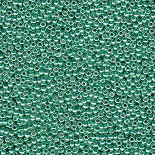 Miyuki 6/0 Rocaille Bead - 6-94214 - Duracoat Galvanized Dark Mint Green - 100gm Bag