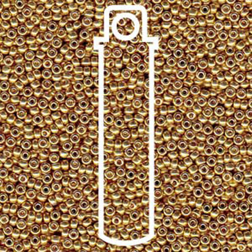 Miyuki 6/0 Rocaille Bead - 6-94202 - Duracoat Galvanized Gold - 20gm Tube