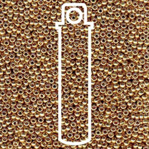Miyuki 8/0 Rocaille Bead - 8-94204 - Duracoat Galvanized Champagne - 22gm Tube