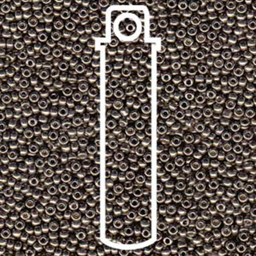 Miyuki 8/0 Rocaille Bead - 8-94222 - Duracoat Galvanized Pewter - 22gm Tube