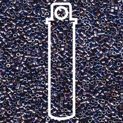 Miyuki 11/0 Delica Bead - DB543 - Palladium Violet Gold Iris - 7.2gm Tube