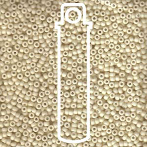 Miyuki 11/0 Rocaille Bead - 11-92021 - Matte Opaque Cream - 8.5gm Tube