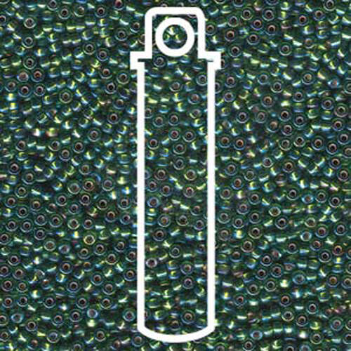 Miyuki 11/0 Rocaille Bead - 11-91026 - Silver Lined Olive AB - 8.5gm Tube