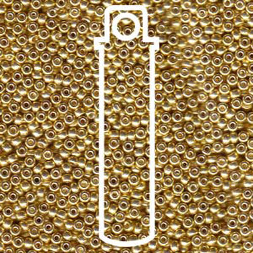 Miyuki 11/0 Rocaille Bead - 11-91052 - Galvanized Gold - 8.5gm Tube