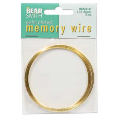 Memory Wire 2 1/2in 12 Turns Gold Plated - Bracelet - CBWG25012