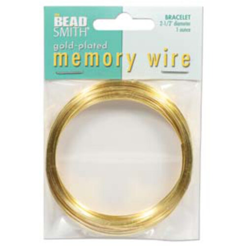 Memory Wire 2 1/2in 1 Oz Gold Plated - Bracelet - CBWG25070