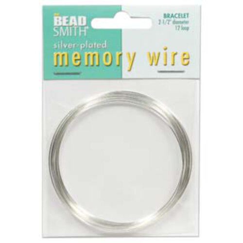 Memory Wire 2 1/2in 12 Turns Silver Plated - Bracelet - CBWS25012