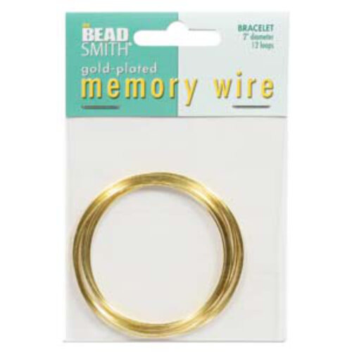Memory Wire 2in 12 Turns Gold Plated - Bracelet - CBWG2012