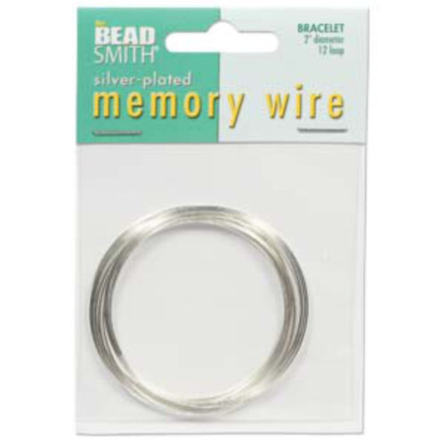 Memory Wire 2in 12 Turns Silver Plated - Bracelet - CBWS2012