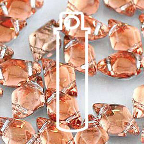 Gem Duo 8mm x 5mm - GD8500030-27102 - Backlit Peach - 8gm Tube