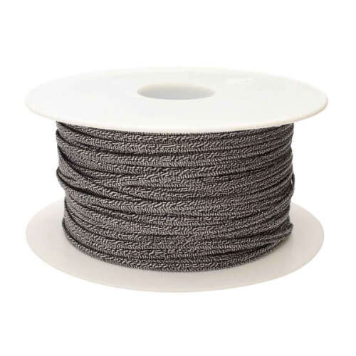 2.5mm Metallic Antique Silver Italian Luxury Acetate Soutache - ST3125 - 50m Roll