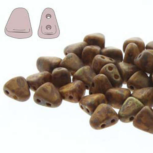 Nib Bit 6mm x 5mm - NB6583120-85695 - Lemon Matte Bronze Picasso - 100gm Bag