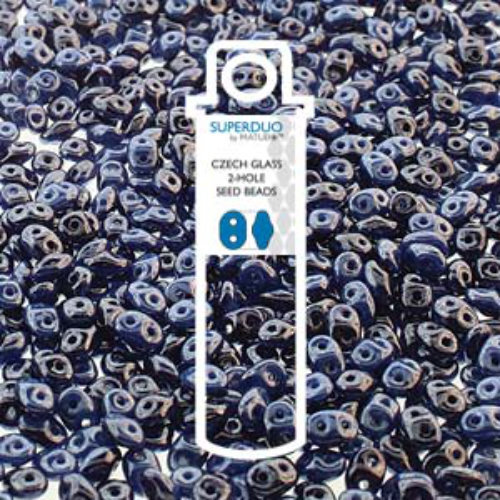 Super Duo 2.5mm x 5mm - DU0533022-14400 - Duet Opaque Denim Luster - 22.5gm Tube