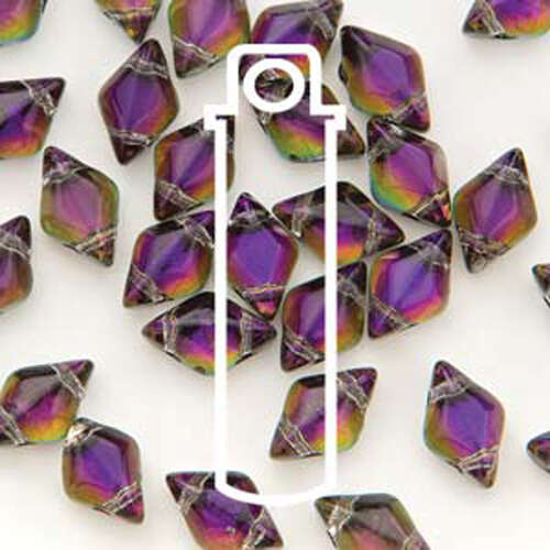 Gem Duo 8mm x 5mm - GD8500030-29532 - Backlit Purple Haze - 8gm Tube