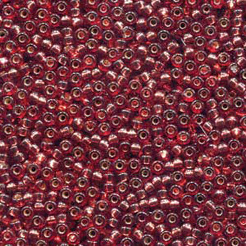Miyuki 11/0 Rocaille Bead - 11-94270 - Duracoat Dyed Silver Lined Deep Rose - 250gm Bag