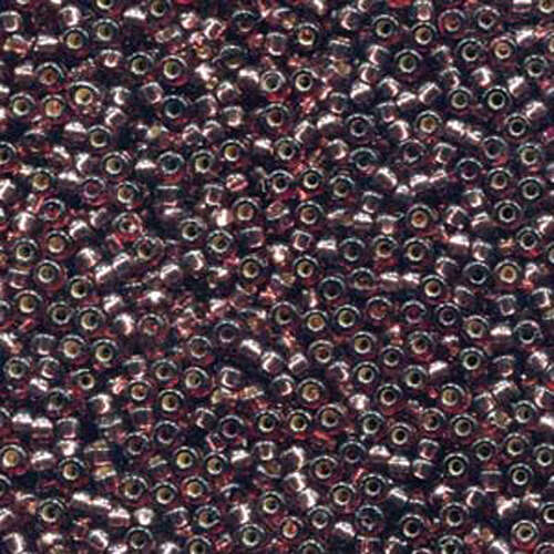 Miyuki 11/0 Rocaille Bead - 11-94280 - Duracoat Dyed Silver Lined Plum - 250gm Bag