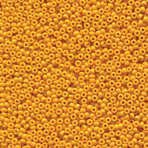 Miyuki 11/0 Rocaille Bead - 11-94453 - Duracoat Opaque Dyed Yellow - 250gm Bag