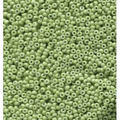 Miyuki 11/0 Rocaille Bead - 11-94473 - Duracoat Opaque Dyed Spring Green - 250gm Bag