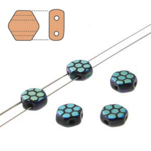 Honeycomb 6mm - HC0623980-28703HC - Jet AB Laser Core - 30 Bead Strand