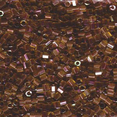 Miyuki 8/0 Delica Hex Cut Bead - DBLC-0122 - Light Brown AB - 50gm Bag