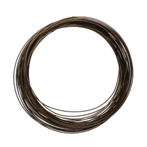 Tarnish Resistant Soft Temper Vintage Bronze 18 Gauge Half Round Wire - 7yd / 6.4m Spool - CW18HR-VW-7