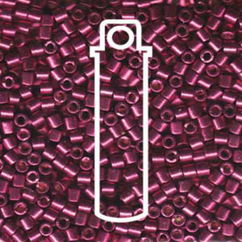 Miyuki 10/0 Delica Bead - DBM1849 - Duracoat Galvanized Magenta - 7gm Tube