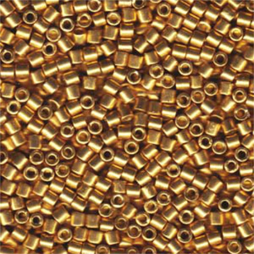 Miyuki 8/0 Delica Bead - DBL-1832 - Duracoat Galvanized Gold - 50gm Bag