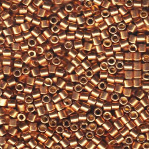 Miyuki 8/0 Delica Bead - DBL-1834 - Duracoat Galvanized Champagne - 50gm Bag