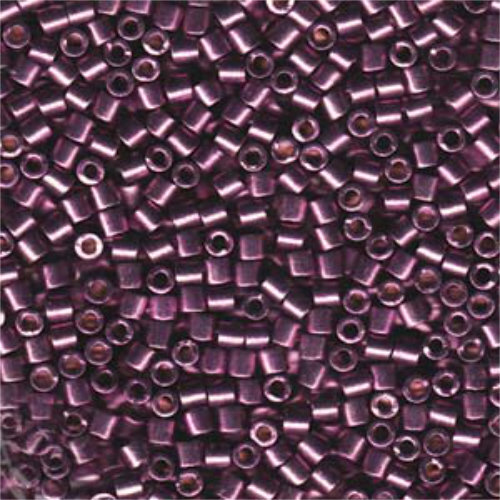 Miyuki 8/0 Delica Bead - DBL-1850 - Duracoat Galvanized Eggplant - 50gm Bag