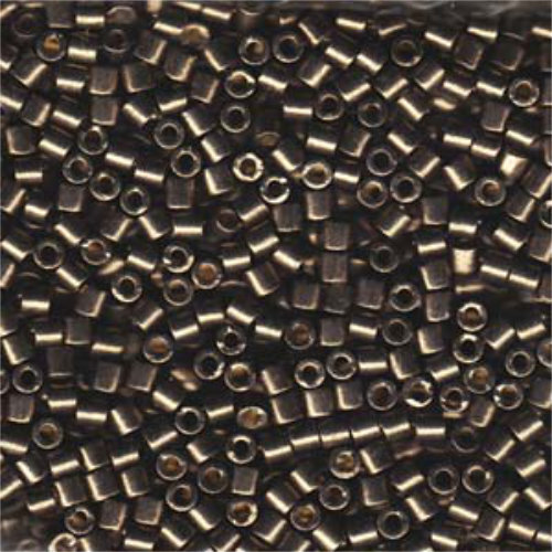 Miyuki 8/0 Delica Bead - DBL-1852 - Duracoat Galvanized Pewter - 50gm Bag