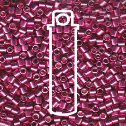 Miyuki 8/0 Delica Bead - DBL-1840 - Duracoat Galvanized Hot Pink - 6.8gm Tube