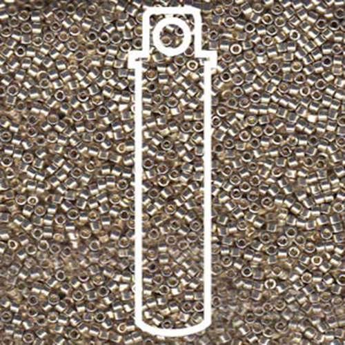 Miyuki 11/0 Delica Bead - DB1831 - Duracoat Galvanized Silver - 7.2gm Tube