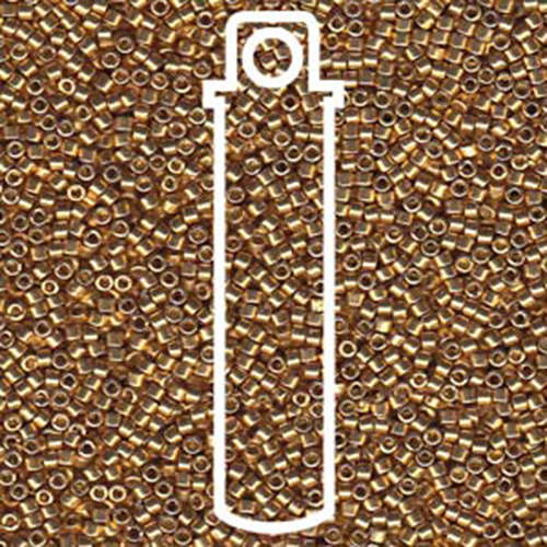 Miyuki 11/0 Delica Bead - DB1832 - Duracoat Galvanized Gold - 7.2gm Tube