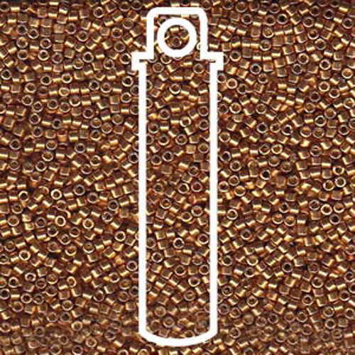 Miyuki 11/0 Delica Bead - DB1833 - Duracoat Galvanized Yellow Gold - 7.2gm Tube